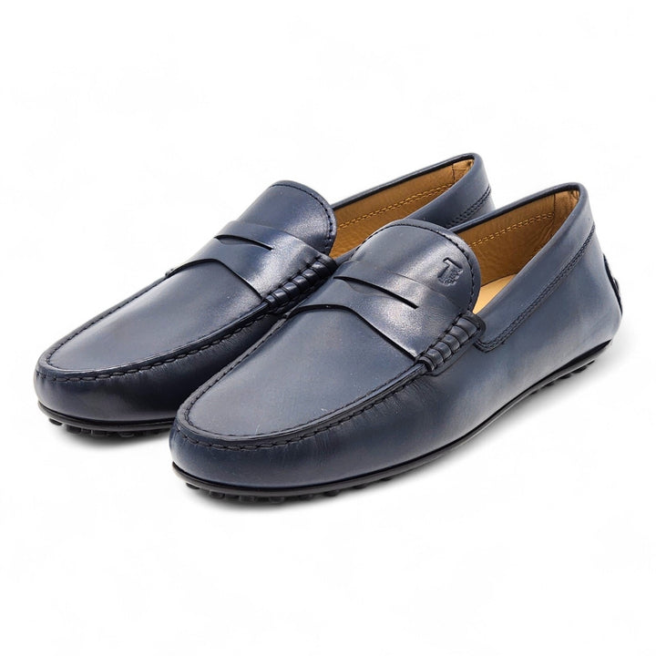 Tod’s Gommino Penny Driving Men's Leather Loafers Blue UK 6 US 7.5