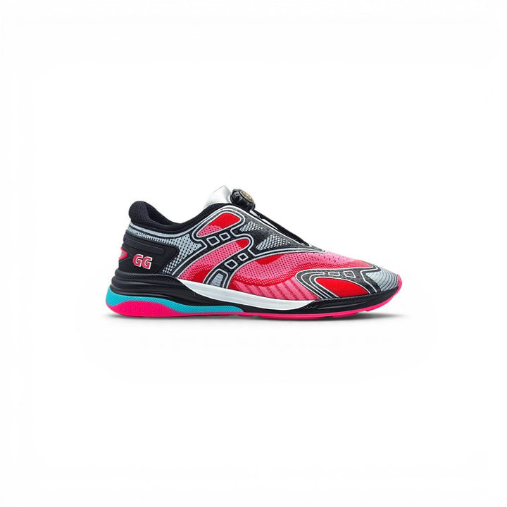 Gucci Ultrapace R Pink Green Men’s Sneakers 623151 UK 9.5 US 10.5 - New