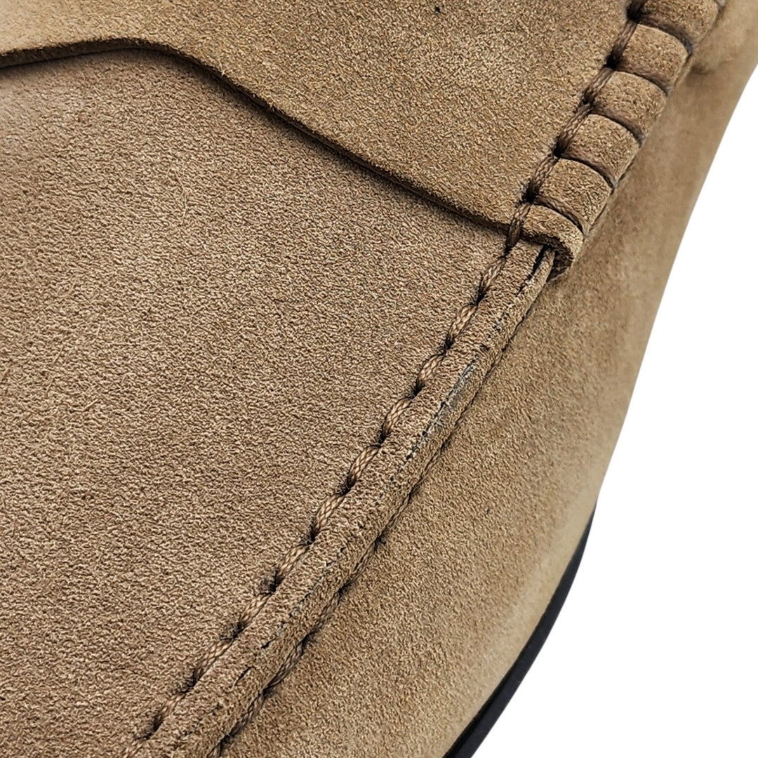 Tod's Mocassino City Gommino Penny Suede Loafers Brown UK 7.5 US 9