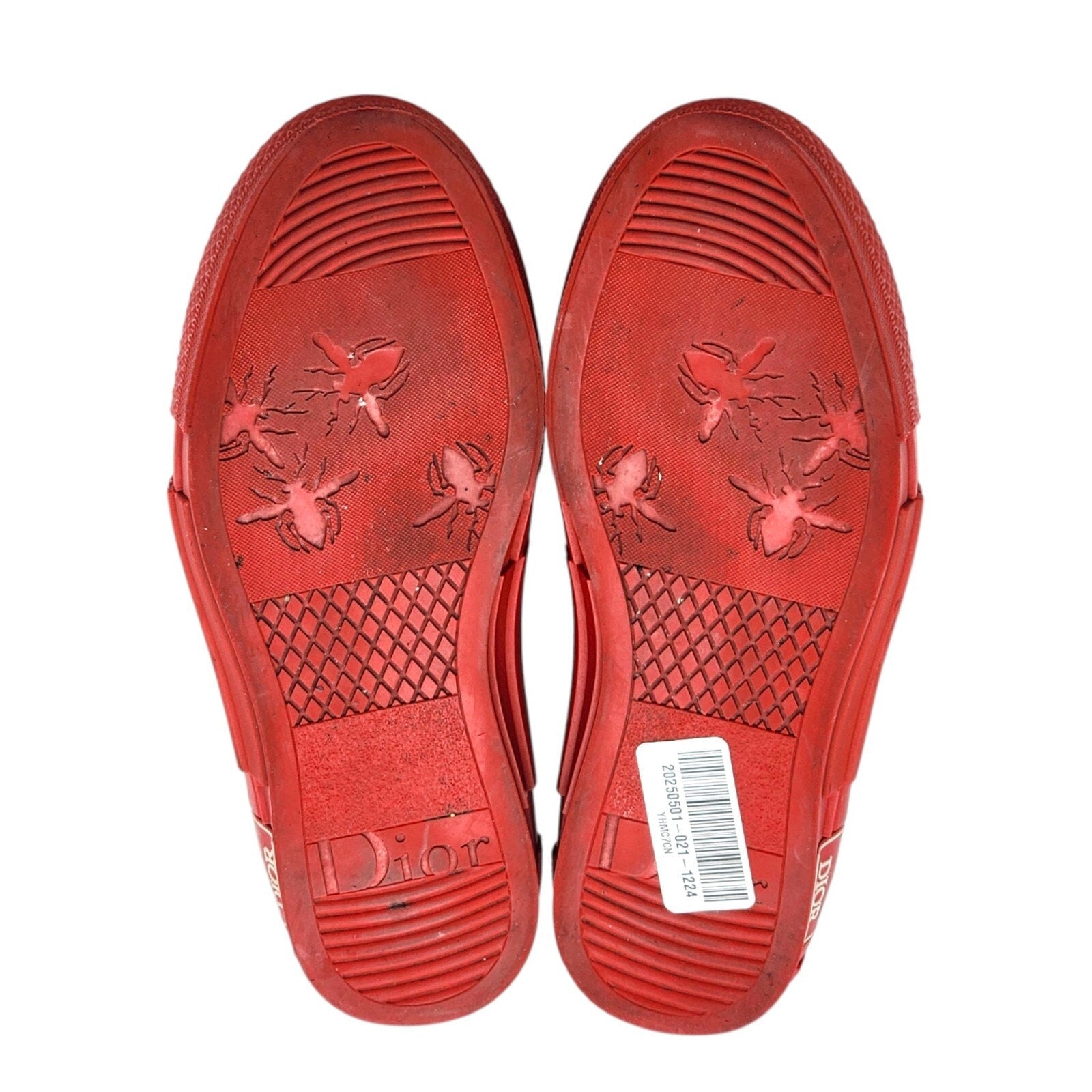 Christian Dior B23 High-Top Oblique Sneakers Bordeaux/Rouge EU 39