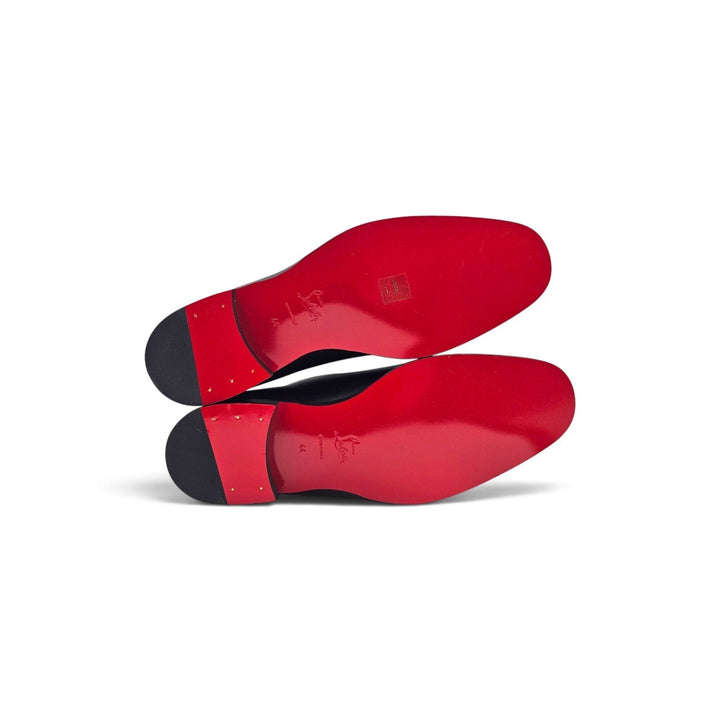 Christian Louboutin Chambelimonk Leather Derby Shoes Black EU 44 US 11 $1490