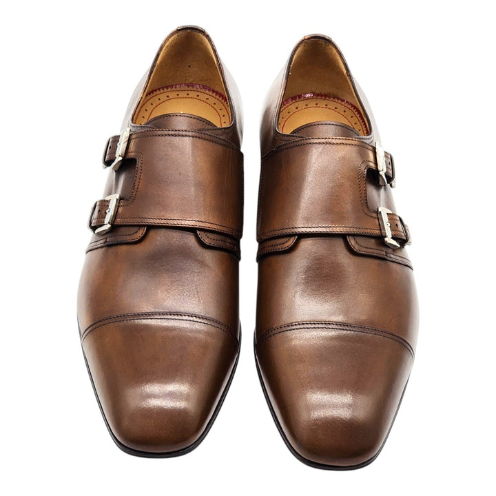Christian Louboutin Mortimer Monk Leather Shoes Brown EU 42 US 9