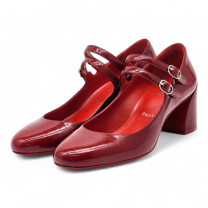 Christian Louboutin Miss Jane Patent Leather Pumps Red EU 36.5 US 6 - New $945