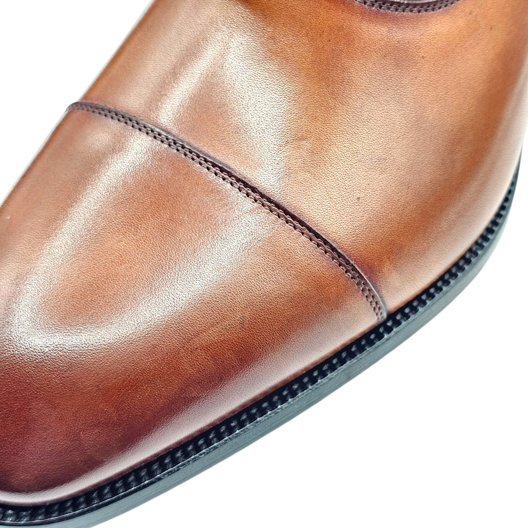 Christian Louboutin Greggo Leather Oxford Shoes Brown EU 40 US 7 - $1050