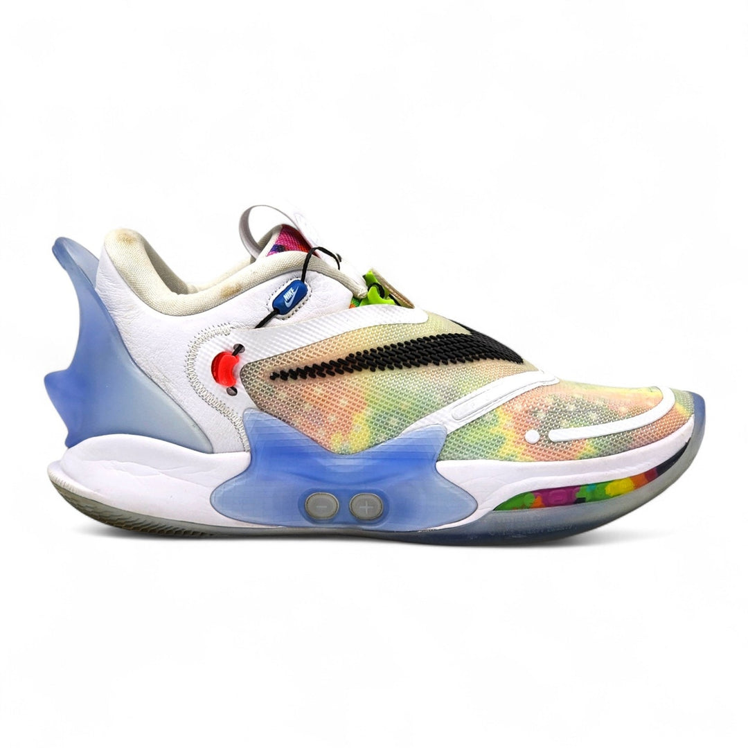 Nike Adapt BB 2.0 Tie-Dye BQ5397-100 Mesh Sneaker Multicolor US 10