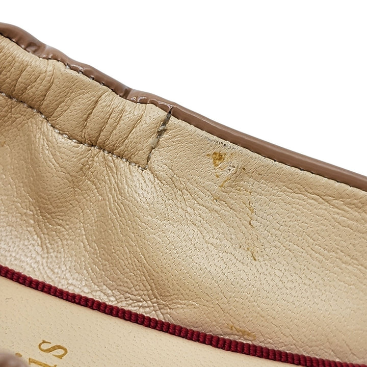 Christian Louboutin Gloriana Flat Patent Leather Ballet Flats Nude EU 40 US 9.5