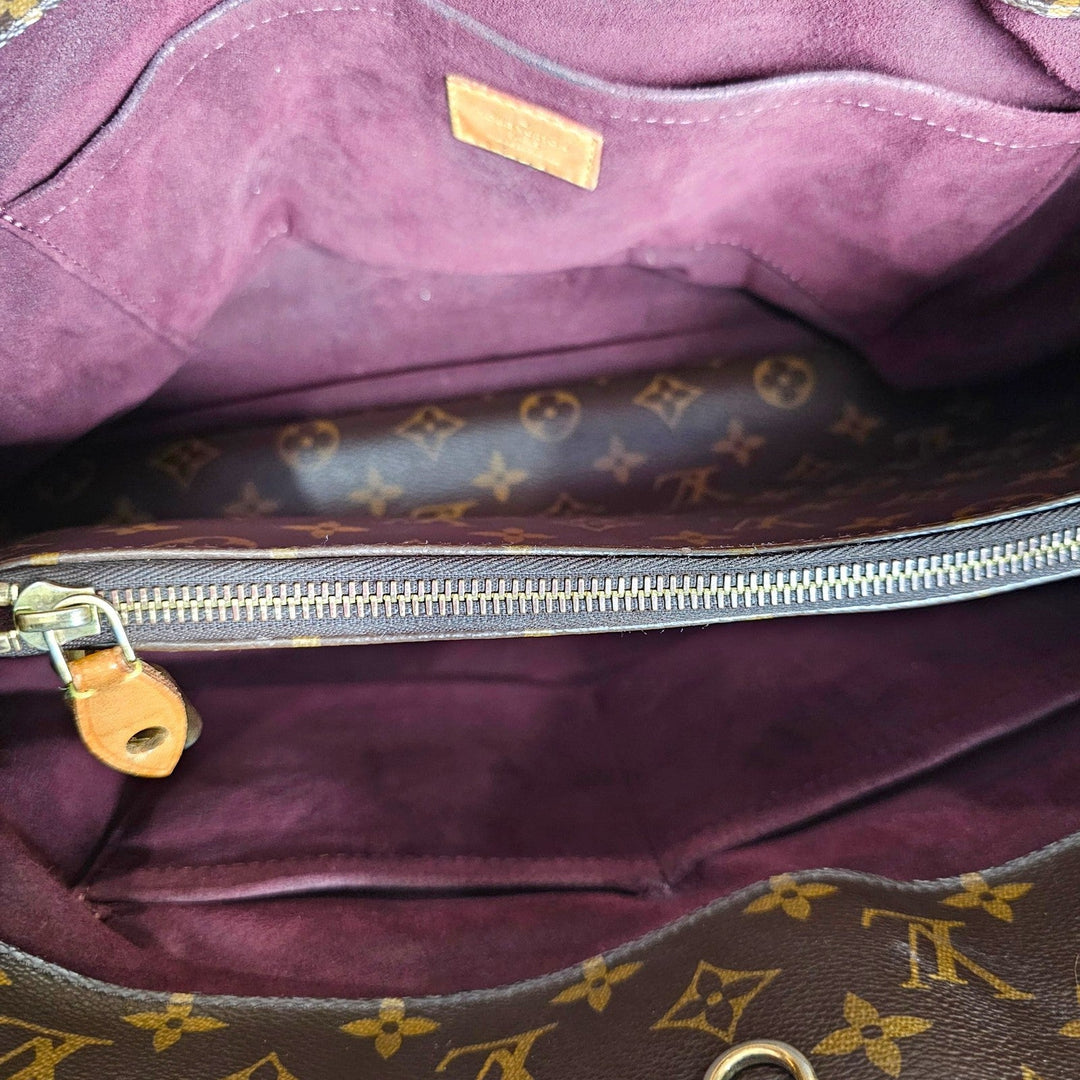 Louis Vuitton Monogram Montaigne GM Shoulder Tote Bag Brown M41067