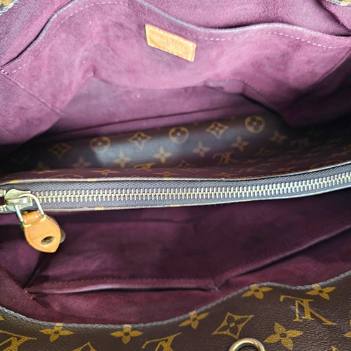 Louis Vuitton Monogram Montaigne GM Shoulder Tote Bag Brown M41067
