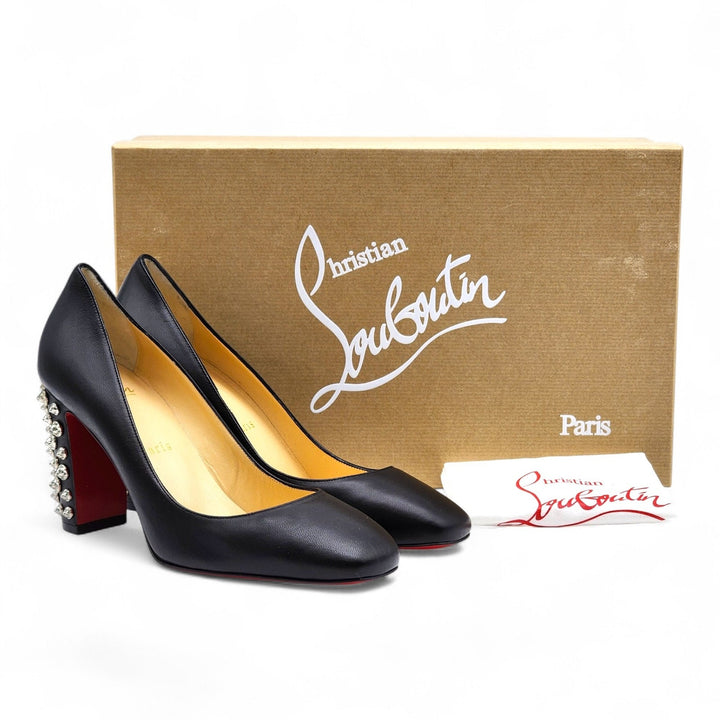 Christian Louboutin Donna Stud Spikes Leather Pumps EU 38 US 7.5