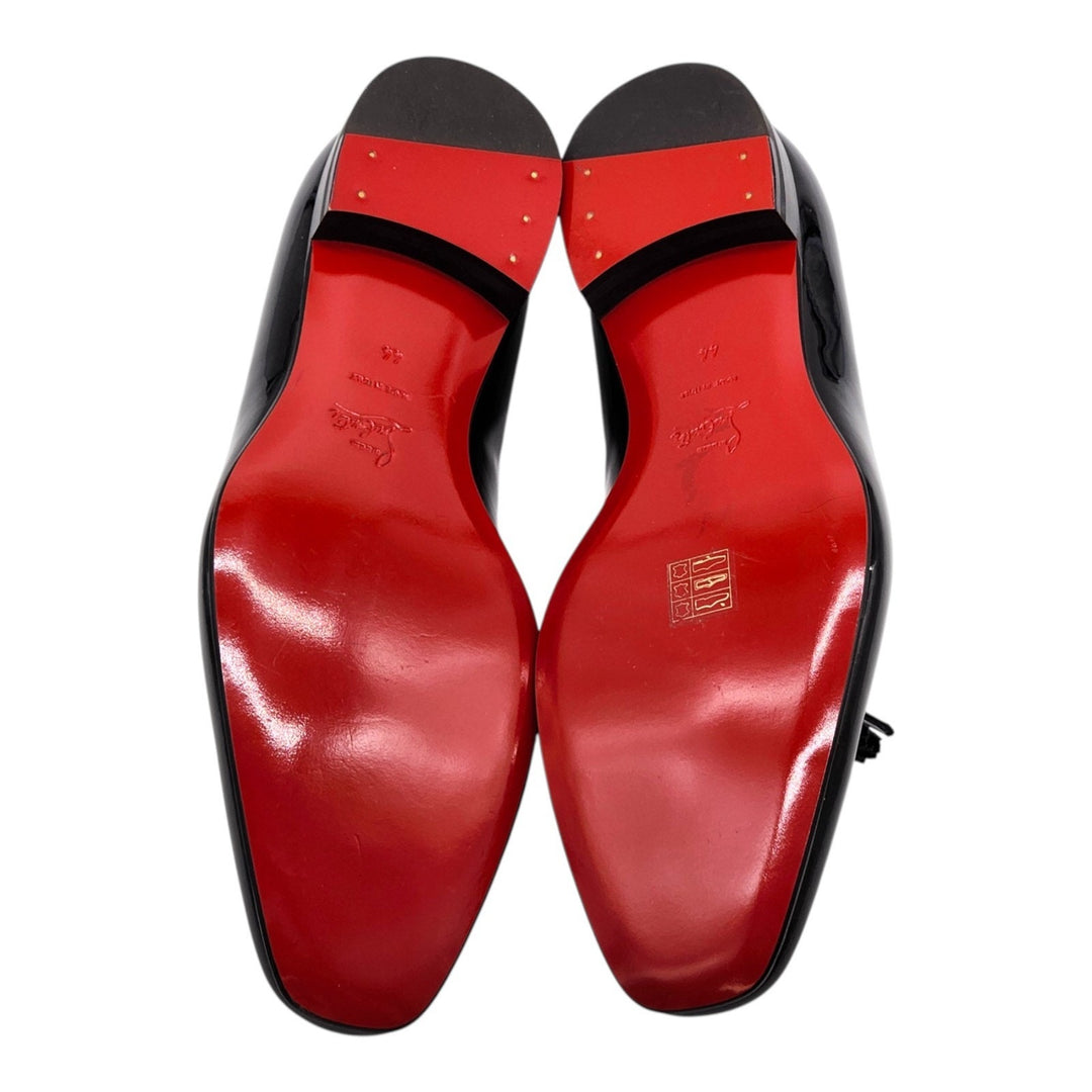 Christian Louboutin Dandelion Tuxedo Leather Loafers Black EU 44 US 11