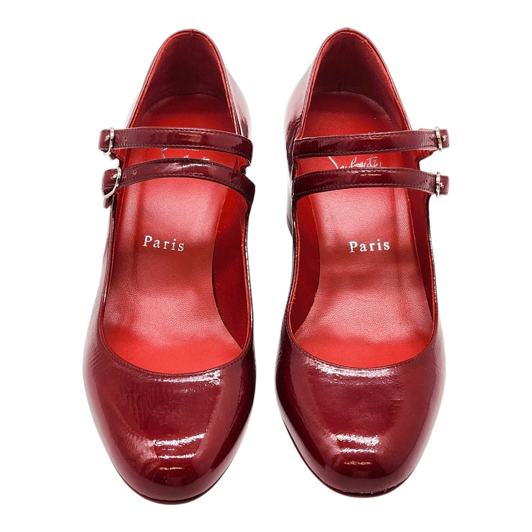 Christian Louboutin Miss Jane Patent Leather Pumps Red EU 36.5 US 6 - New $945