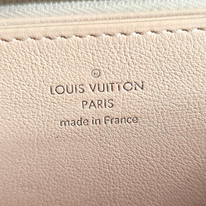 Louis Vuitton Mahina Zippy Wallet Perforated Leather Long Continental Pink