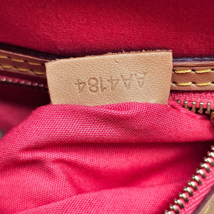 Louis Vuitton 2014 Monogram Vernis Brea MM Coral Red Satchel Shoulder Bag
