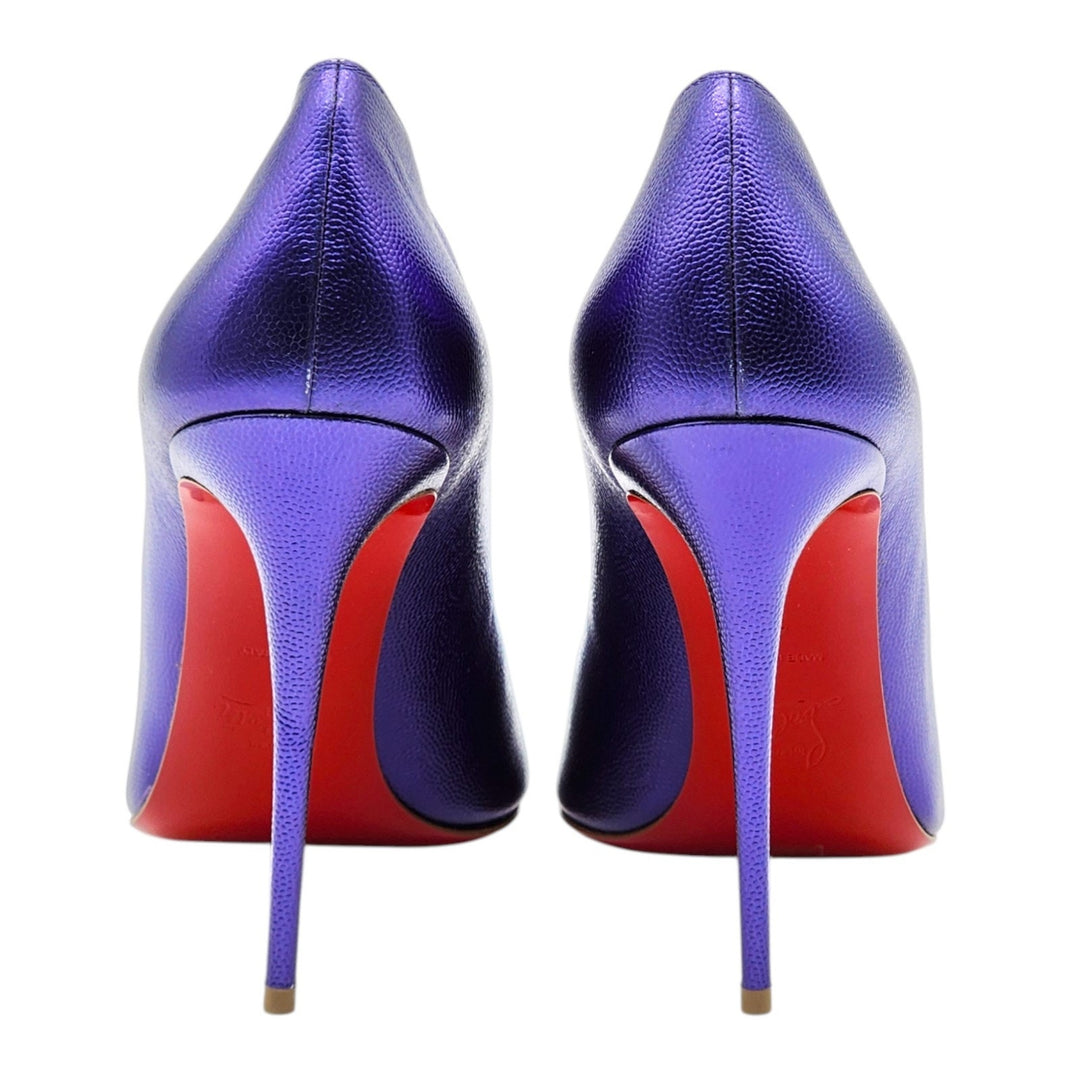 Christian Louboutin Hot Chick Leather Pumps 100 Purple EU 41 US 10.5