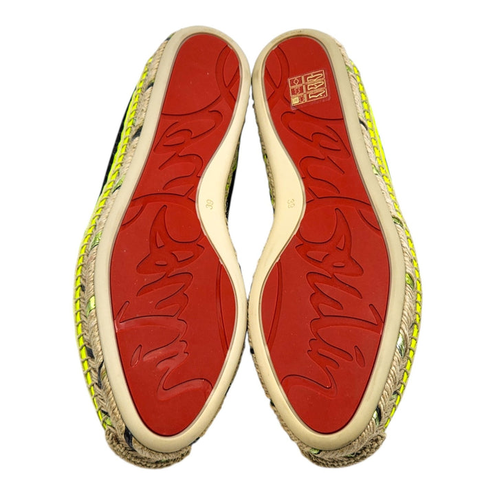 Christian Louboutin Neo Resille Ivy Espapop Espadrilles Flats EU 39 US 8.5 - New