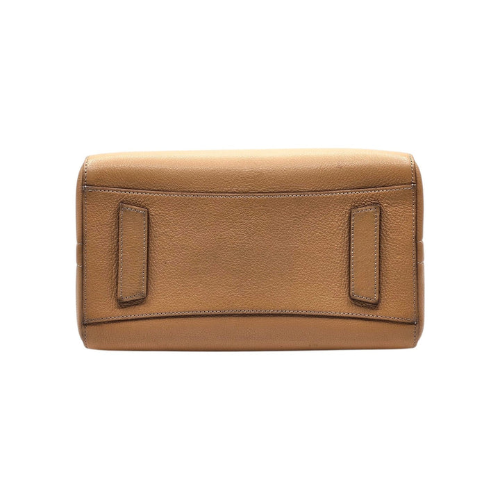 Givenchy Antigona Small Sugar Goatskin Leather Satchel Bag Brown