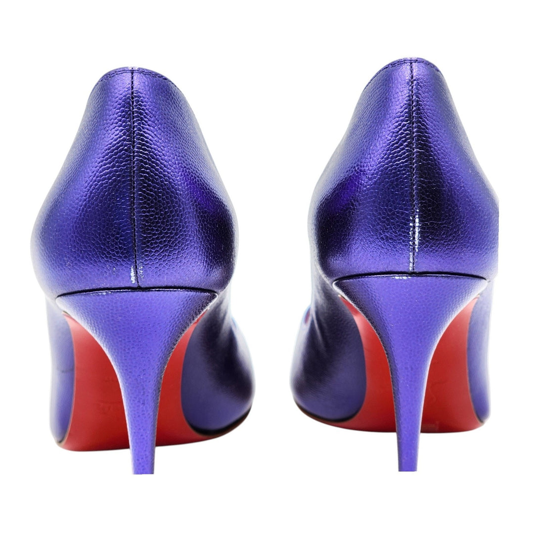 Christian Louboutin Hot Chick Leather Pumps 100 Purple EU 39.5 US 9