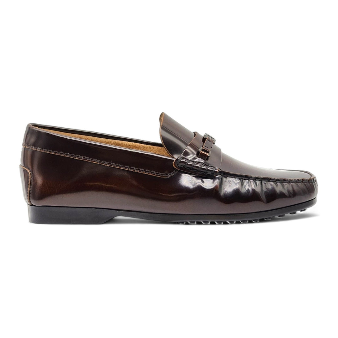 Tod’s City Gommino Leather Loafers Brown UK 7 US 8.5 EU 41.5