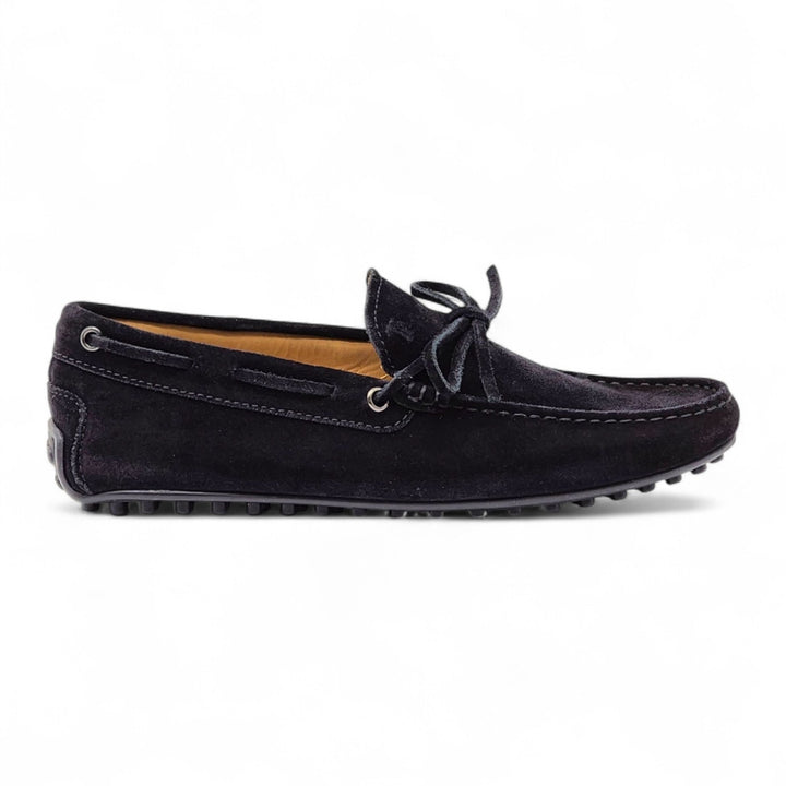 Tod's City Gommino Driving Men's Suede Loafers Black UK 6 US 7.5