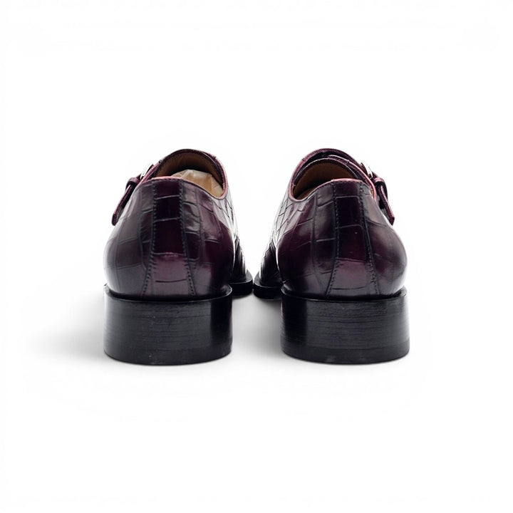 Christian Louboutin Chambelimonk Calf Leather Derby Shoes Black EU 42 US 9