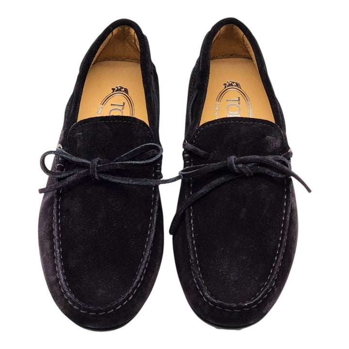 Tod's City Gommino Driving Men's Suede Loafers Black UK 6 US 7.5