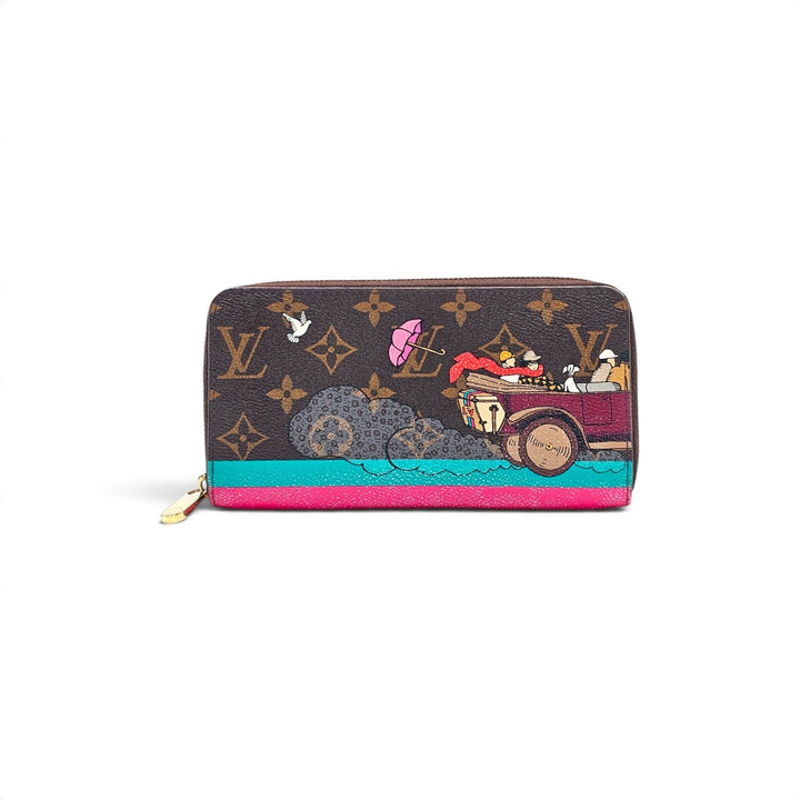 Louis Vuitton Monogram 2015 Christmas Animation Zippy Wallet Hibiscus