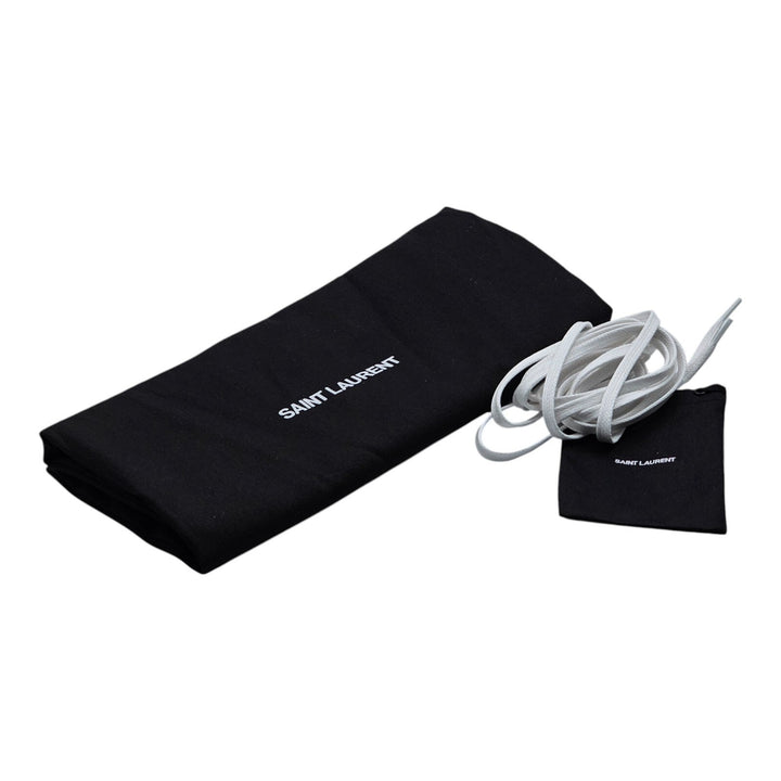 Saint Laurent Court Classic SL/06 Leather Sneakers Cream EU 45 US 12