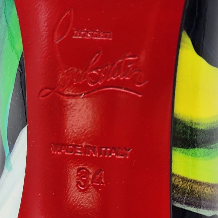 Christian Louboutin Hot Chick Leather Pumps Multicolor EU 34 US 4