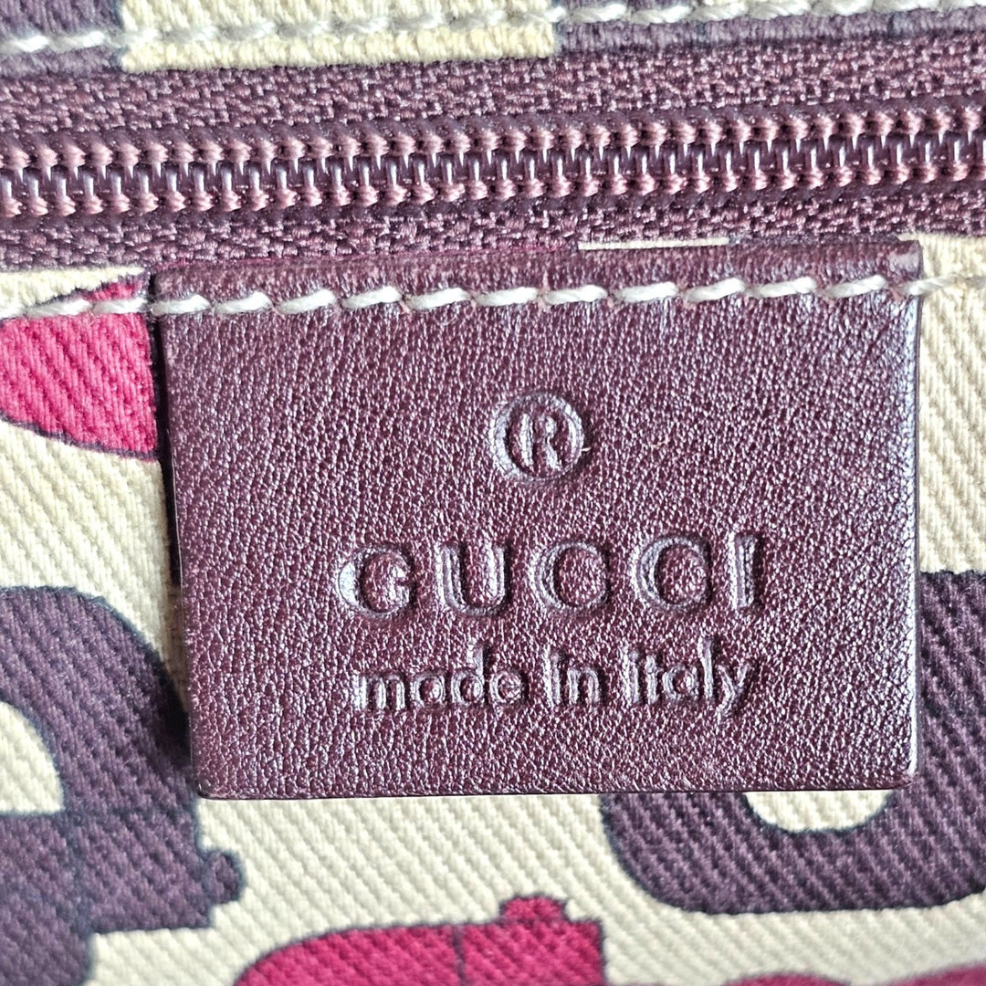 Gucci Abbey D-Ring Guccissima Leather Brown Hobo Shoulder Bag 189833 - Preowned