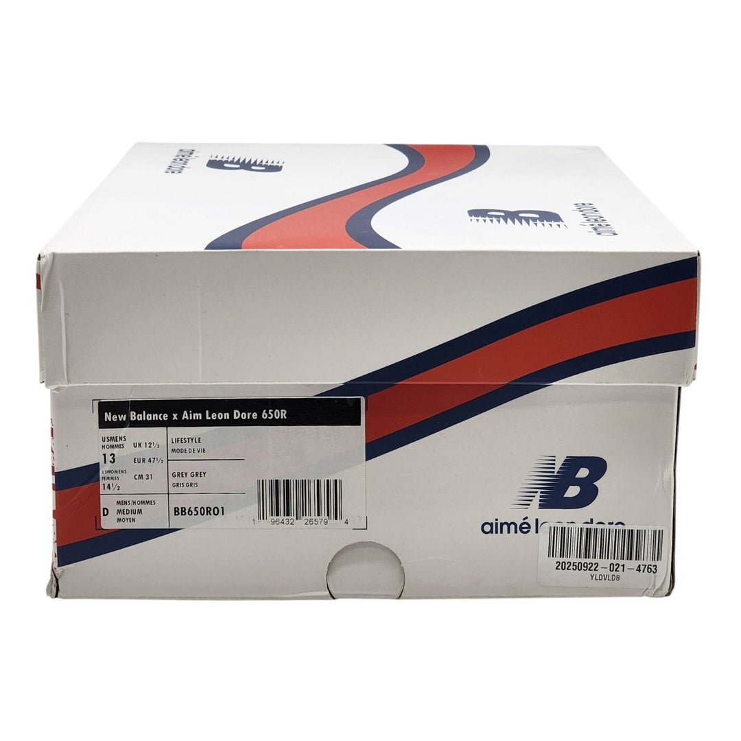 New Balance x Aime Leon Dore 650R BB650R01 Sneakers Grey EU 47.5 US 13 - NWB