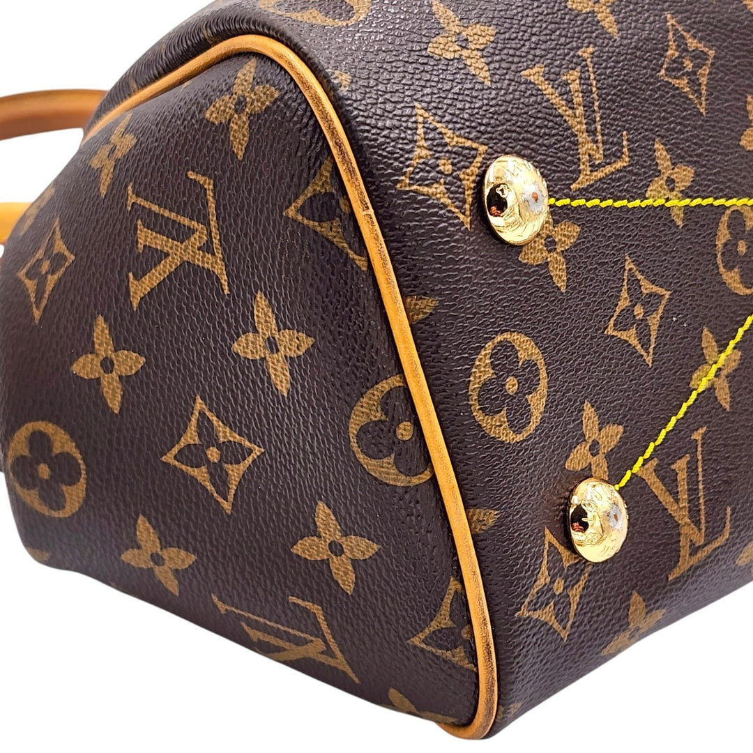 Louis Vuitton Monogram Canvas Tivoli PM Satchel Top Handle Bag