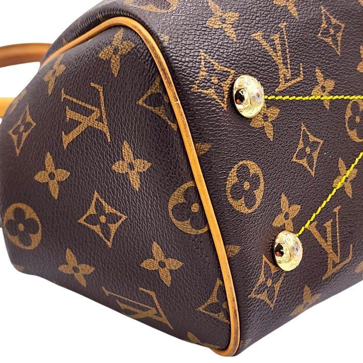 Louis Vuitton Monogram Canvas Tivoli PM Satchel Top Handle Bag