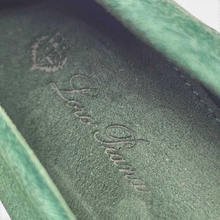 Loro Piana Primula Suede Mapo Green Ballet Flats EU 37 US 7 Women - NWOB $1185