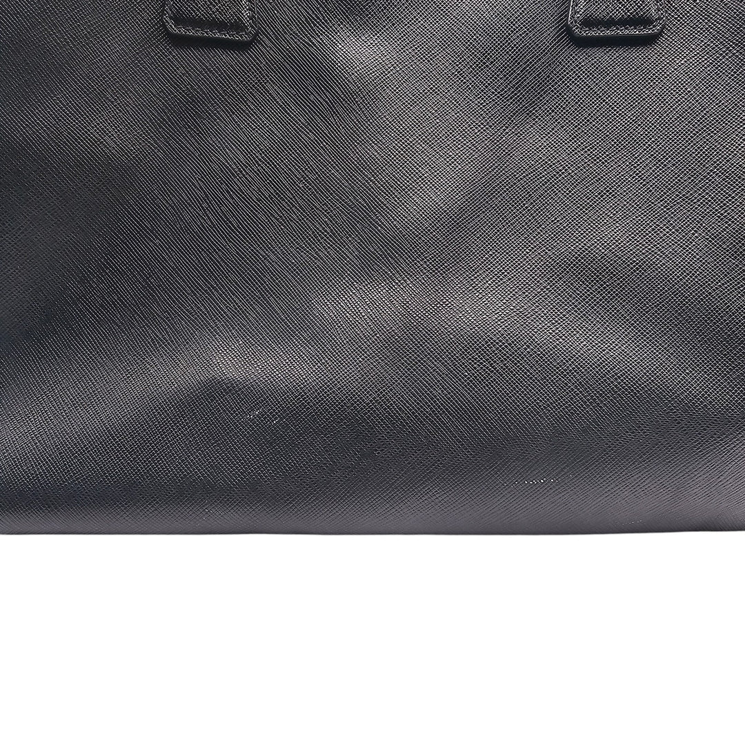 Prada Galleria Saffiano Leather Large Double Handle Tote Bag Black