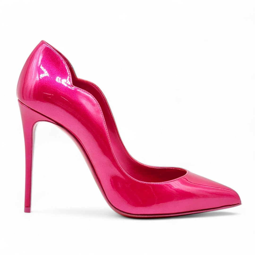 Christian Louboutin Hot Chick Patent Leather Pumps Hot Pink EU 37.5 US 7