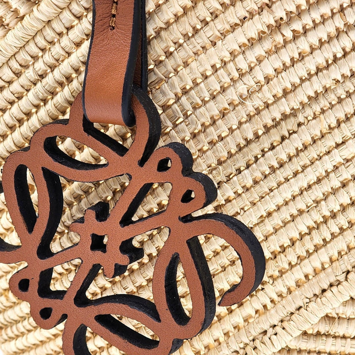 Loewe x Paula’s Ibiza Petal Anagram Natural Raffia Basket Tote Bag Beige - New