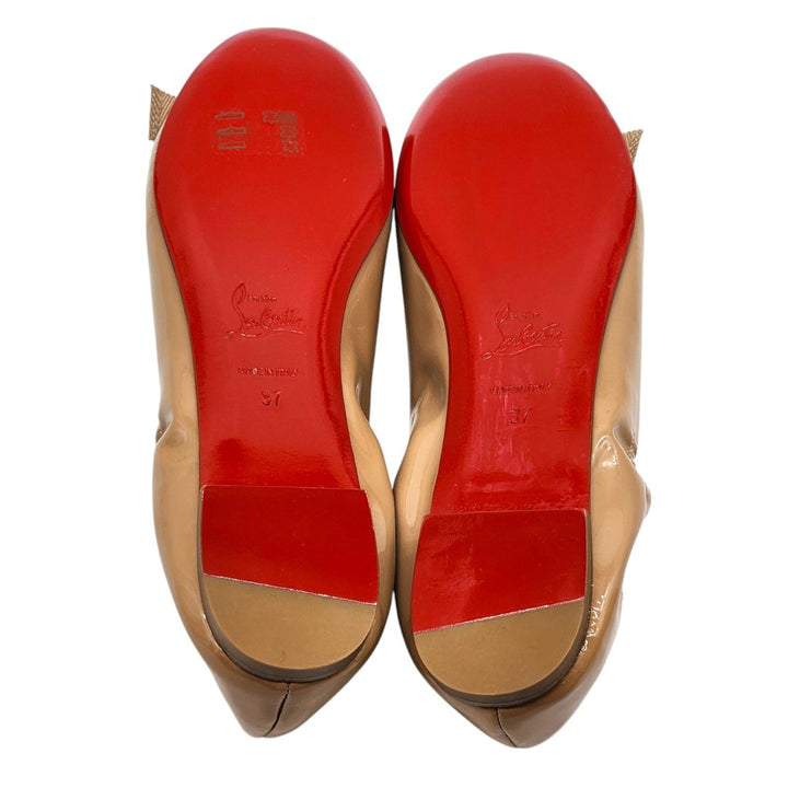 Gloriana Patent Leather Ballet Flats Nude EU 37 US 6.5
