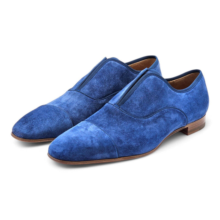 Christian Louboutin Alpha Male Oxford Suede Shoes - Blue EU 45.5 / US 12.5 $995