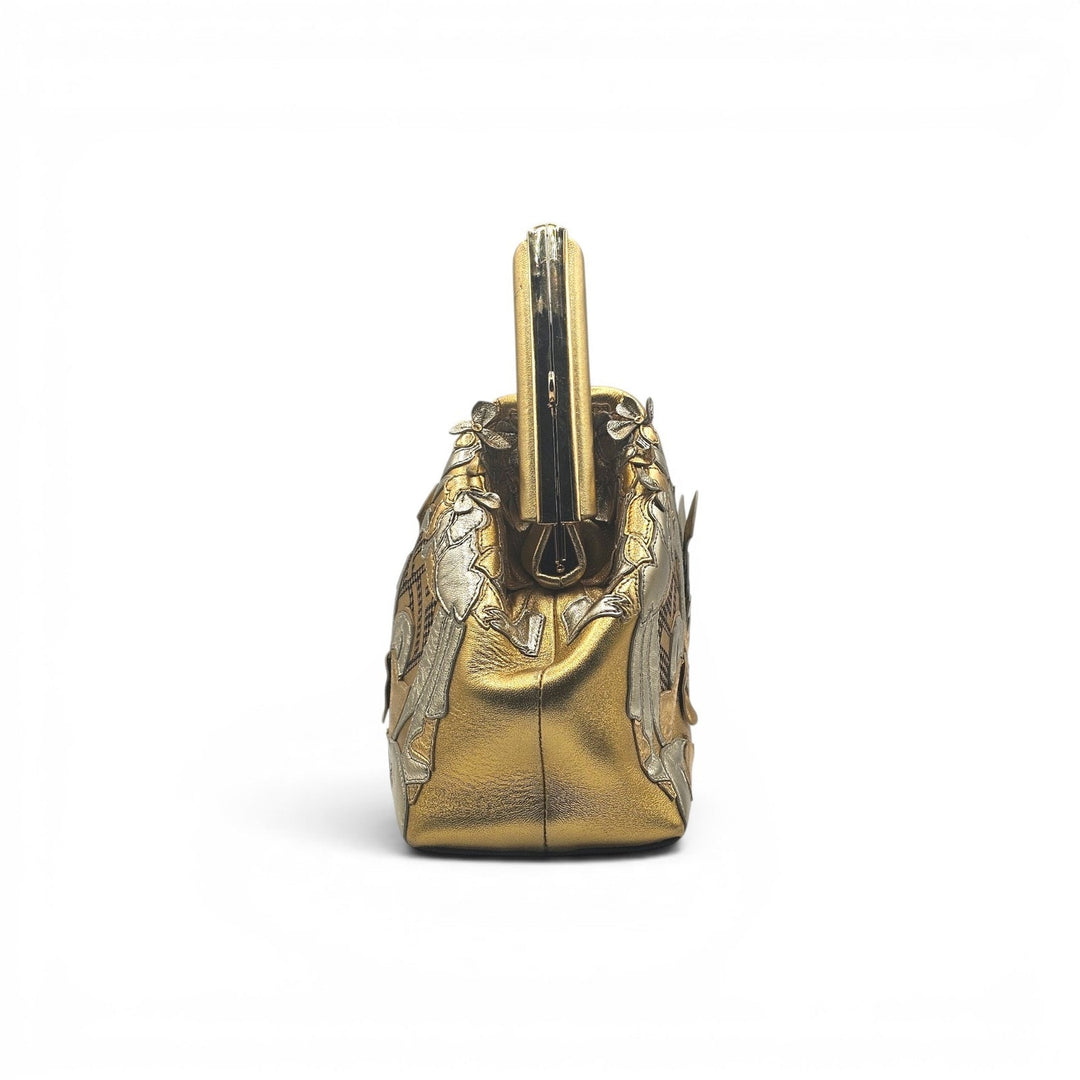 Fendi x Versace Fendace Fendi First Medium Gold Baroque Bag 8BP127 - NWOT