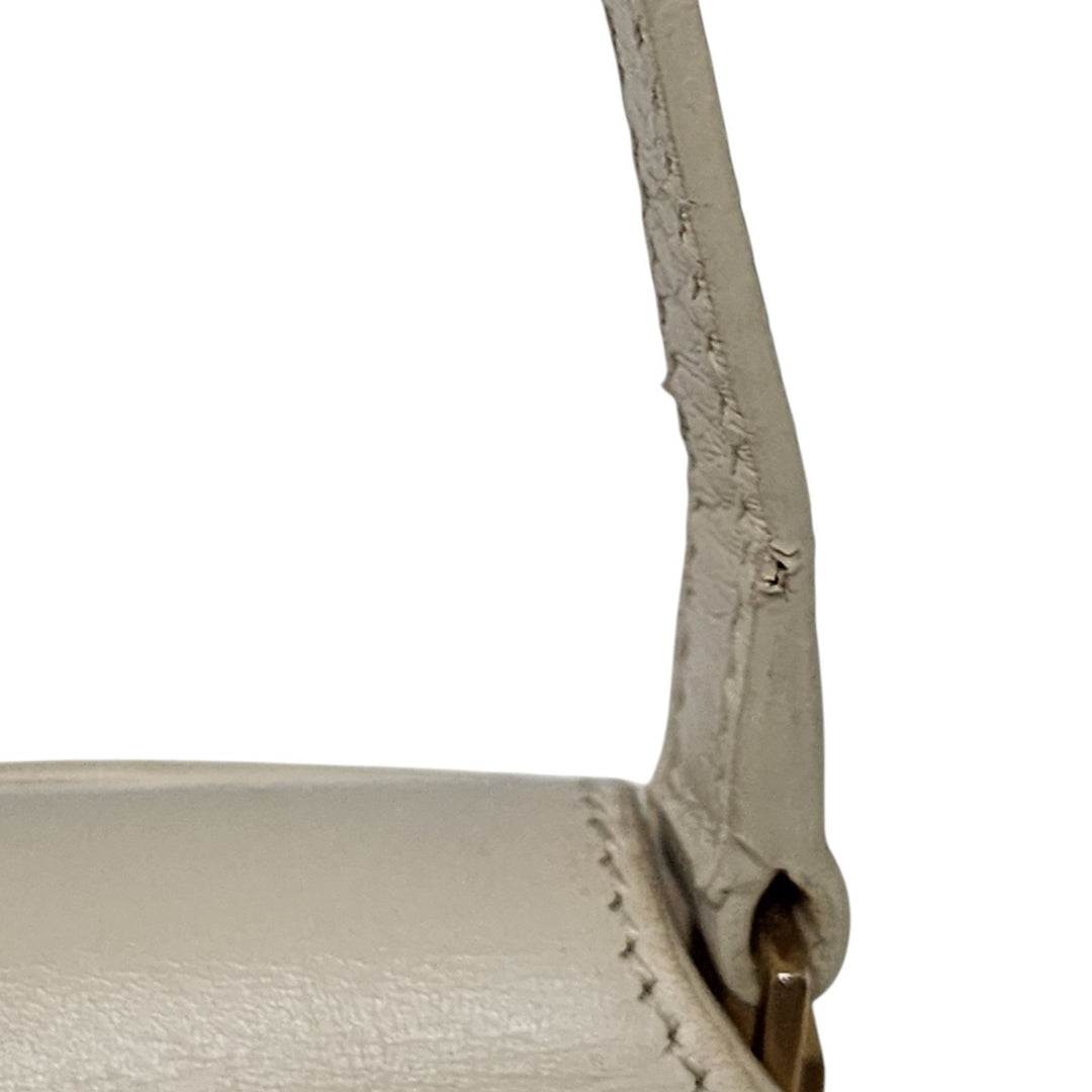 Saint Laurent Crossbody Shoulder Bag Satchel Cream Leather 532561 – Preowned