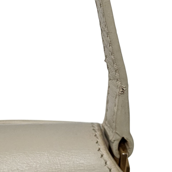 Saint Laurent Crossbody Shoulder Bag Satchel Cream Leather 532561 – Preowned