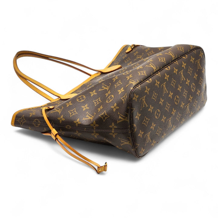 Louis Vuitton Neverfull MM Monogram Canvas Tote Bag M40156 Brown