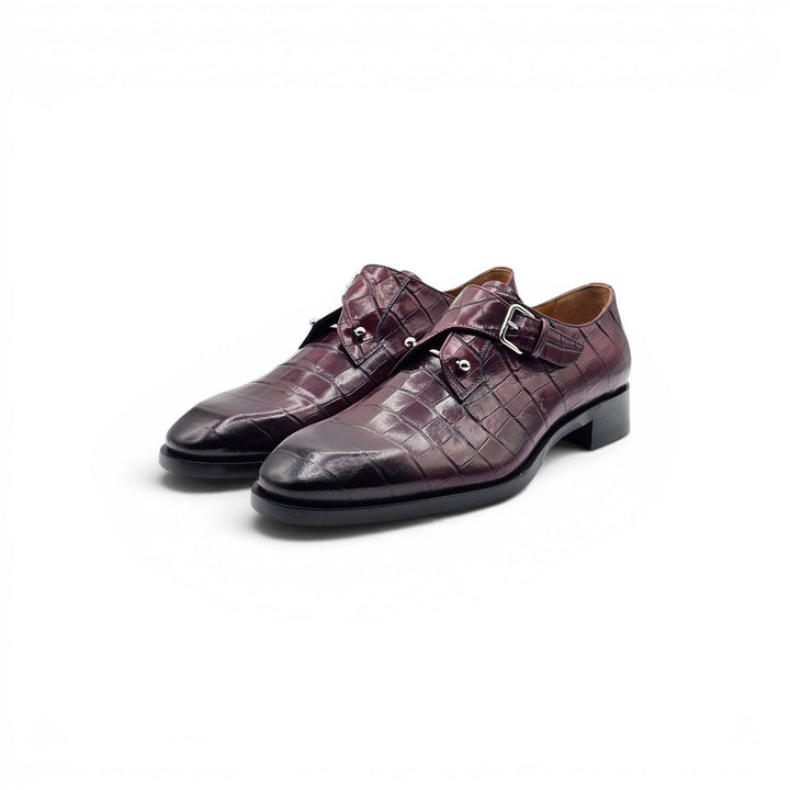 Christian Louboutin Chambelimonk Calf Leather Derby Shoes Black EU 42 US 9
