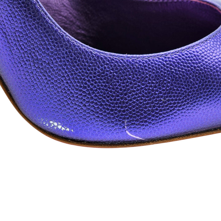 Christian Louboutin Hot Chick Leather Pumps 100 Purple EU 41 US 10.5