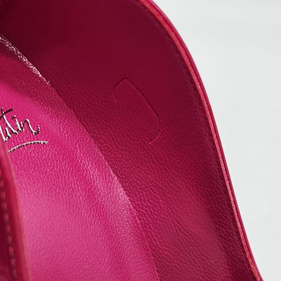 Christian Louboutin Hot Chick Patent Leather Pumps Hot Pink EU 38.5 US 8