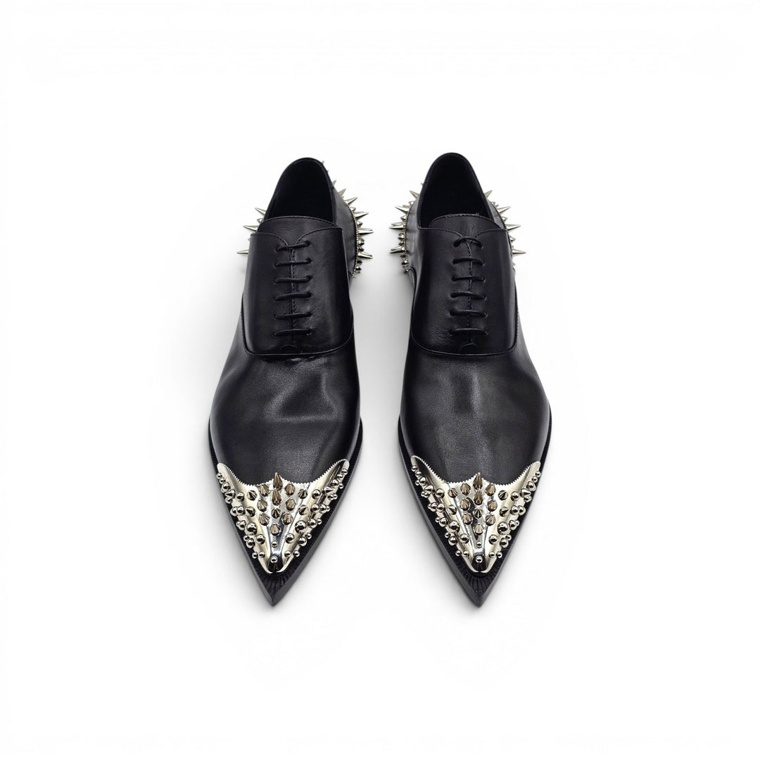 Christian Louboutin Cheliviss Meteor Leather Oxford Shoes EU 44.5 US 11.5