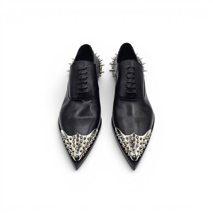 Christian Louboutin Cheliviss Meteor Leather Oxford Shoes EU 44.5 US 11.5