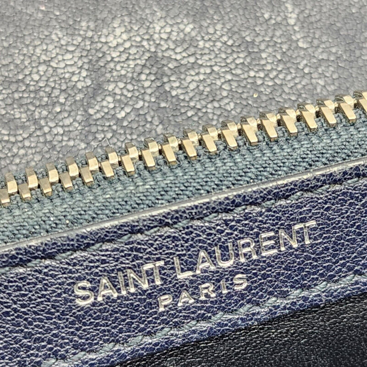 Saint Laurent College Medium Chain Bag - Leather - Blue