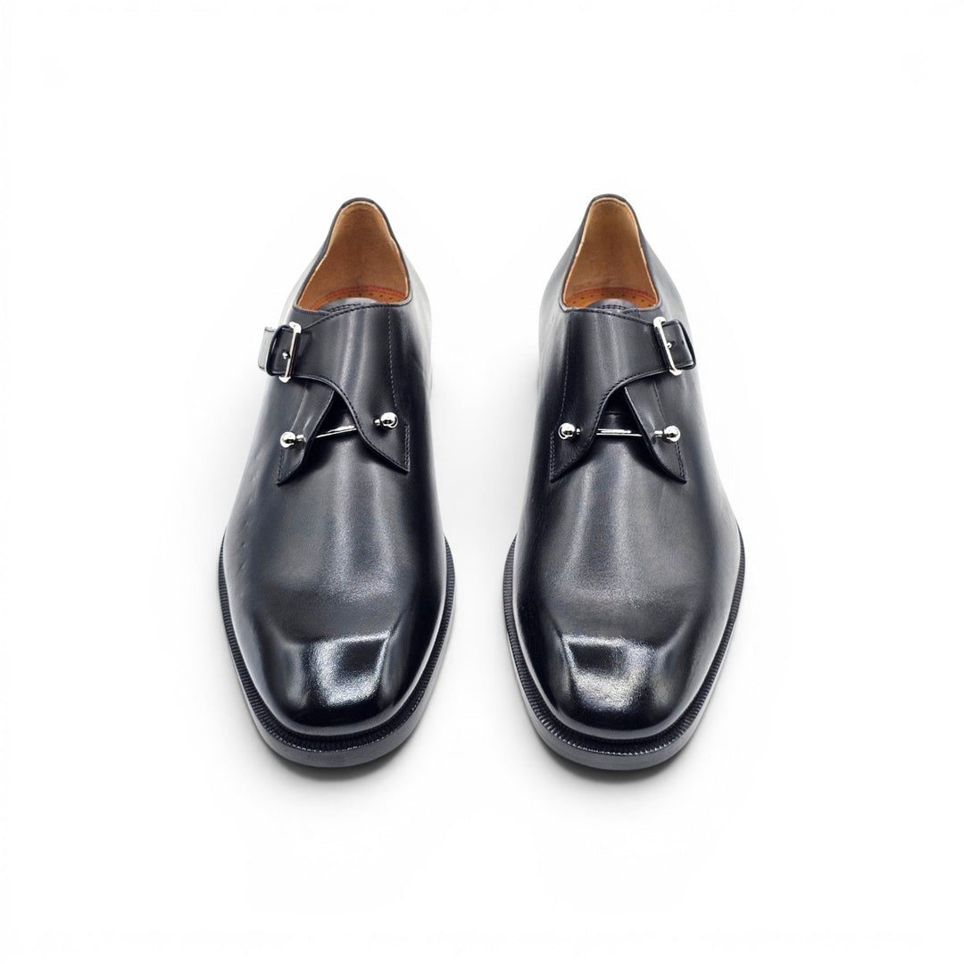 Christian Louboutin Chambelimonk Leather Derby Shoes Black EU 42.5 US 9.5