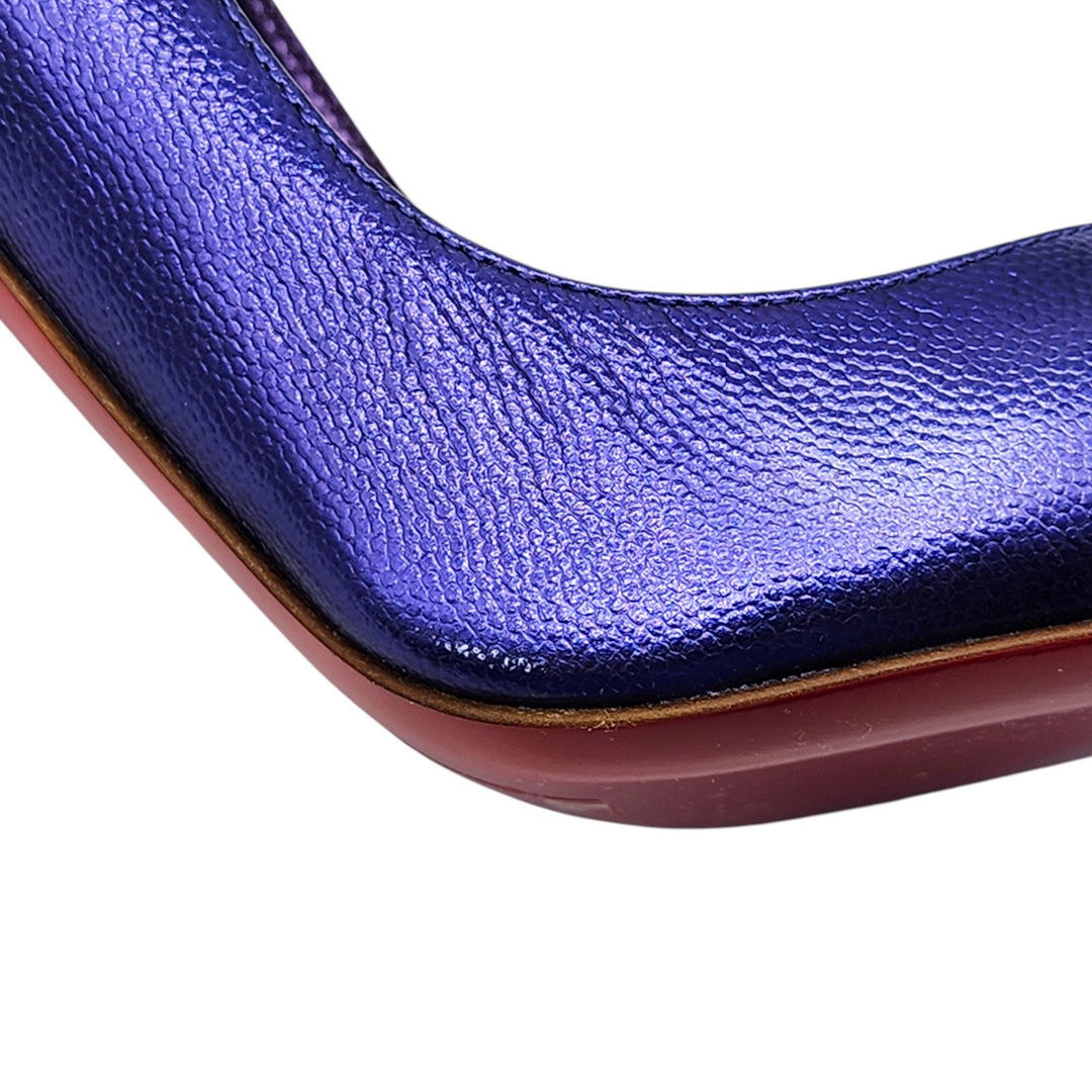 Christian Louboutin Hot Chick Leather Pumps 100 Purple EU 39.5 US 9